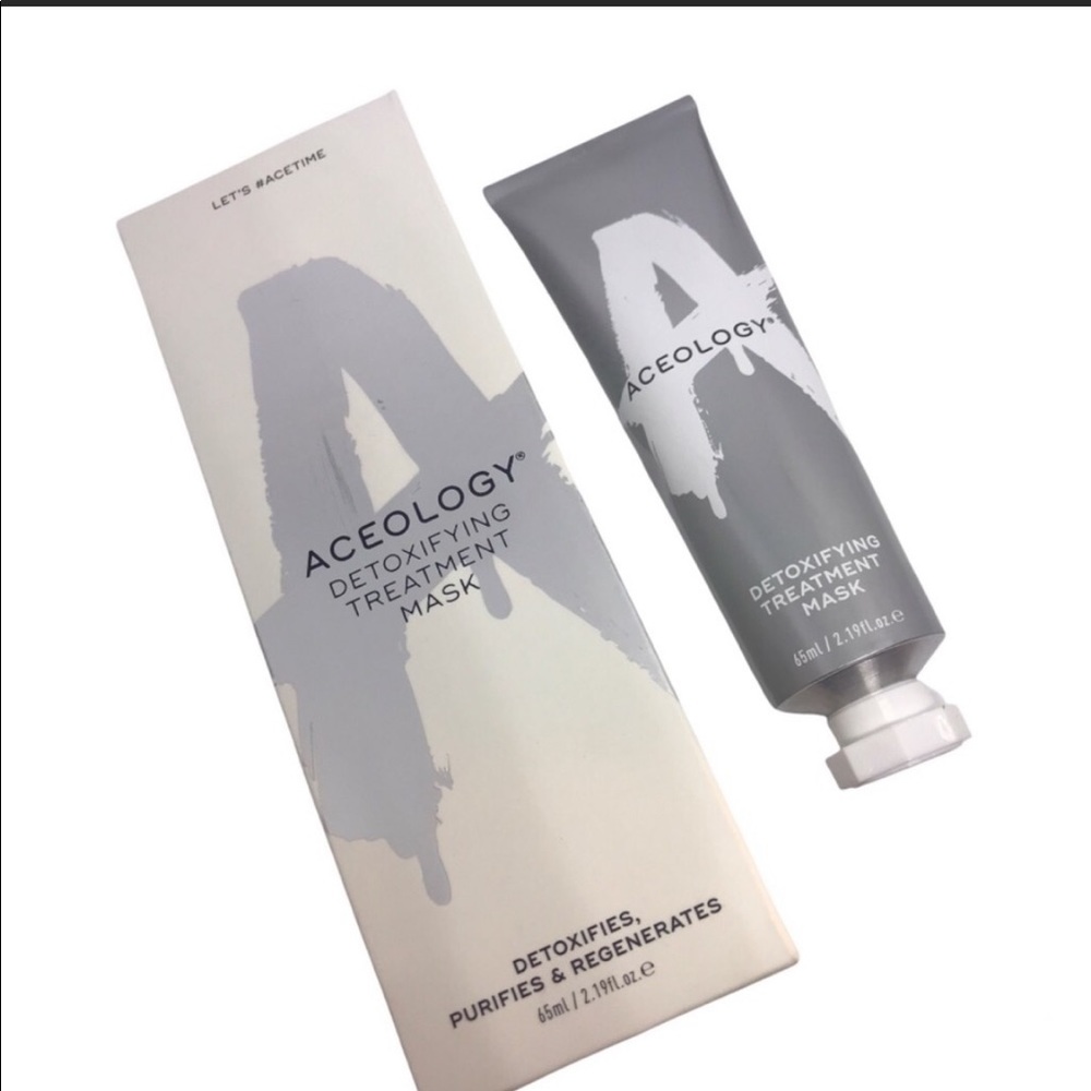 ACEOLOGY DETOXIFYING TREATMENT FACE MASK NEW IN BOX CRUELTY FREE AND VEGAN
